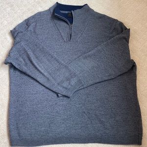XXL mens Jos A Banks 1/4 zip sweater.
